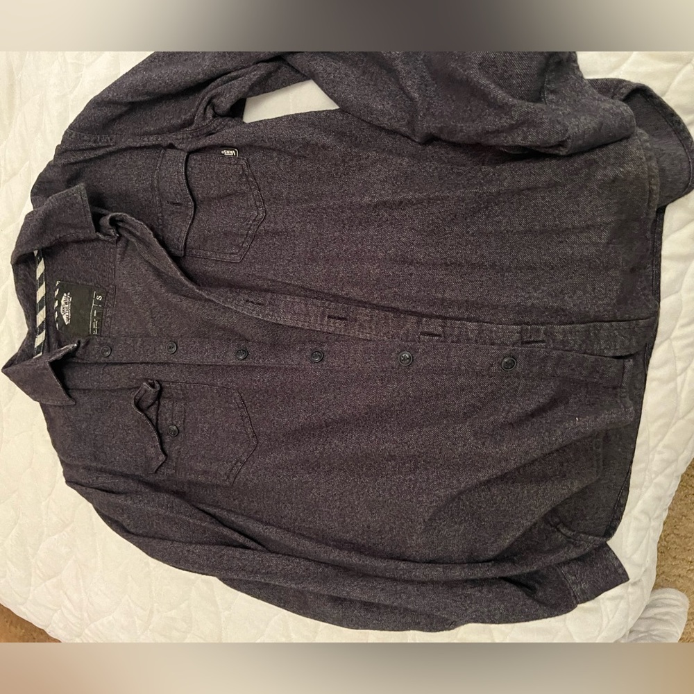 Vans grey button up